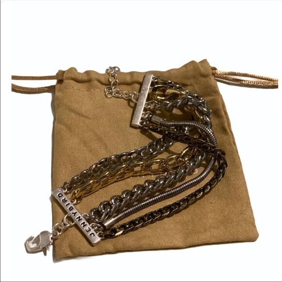 Jenny Bird Austin Cuff Link Bracelet Multi Metals - Picture 8 of 8